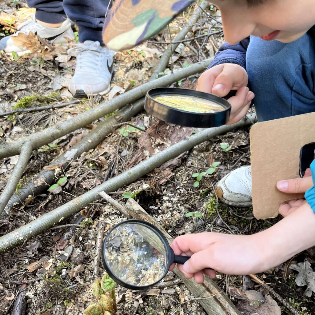 dzieci na warsztatach w terenie